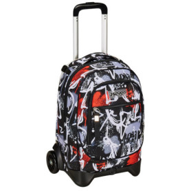 Sac à Dos Trolley Seven New Tech Noir 3 en 1 pour Enfants