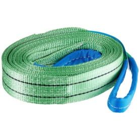 Sangle de Levage Braun 2000 kg avec Boucles Renforcées - 4 m Vert