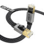 Câble Ethernet RJ45 Cat 8 Plat Tressé 3m - Ultra Rapide 40Gbps