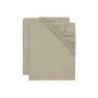 Lot de 2 Draps-Housses en Jersey Vert Olive pour Lit Bébé - Jollein