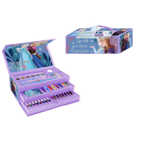 Mallette de Coloriages La Reine des Neiges avec Feutres et Crayons