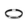 Bracelet en Cuir Noir pour Homme Tommy Hilfiger - Élégance Tendance