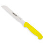 Couteau à Pain Arcos 20 cm - Lame Dentelée en Acier Inoxydable NITRUM - Manche Ergonomique Jaune
