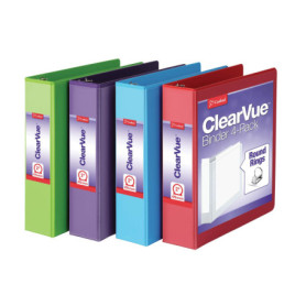 Lot de 4 classeurs à 3 anneaux Cardinal - Couleurs assorties