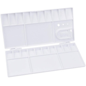 Palette de Peinture Pliable en Plastique pour Enfants avec Support de Pinceau