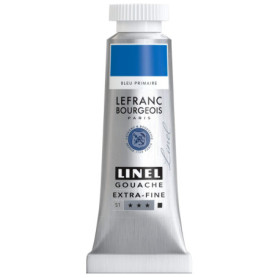 Gouache Extra-Fine Linel 14ml Bleu Primaire - Lefranc Bourgeois