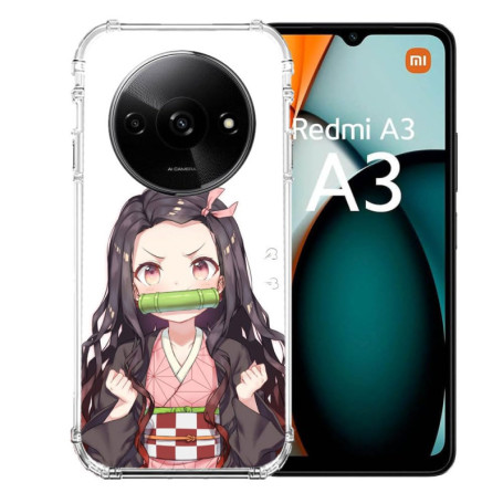 Coque Renforcée Cokitec pour Xiaomi Redmi A3 - Design Manga Nezuko