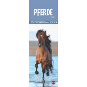 Marque-page et calendrier 2025 avec photos de chevaux