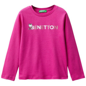 T-Shirt Violet Manches Courtes United Colors of Benetton