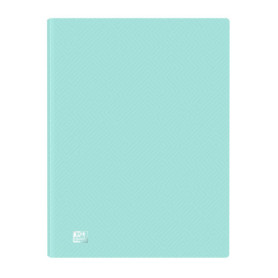 Classeur Oxford Urban A4 avec 40 Pochettes Transparentes - Bleu Pastel
