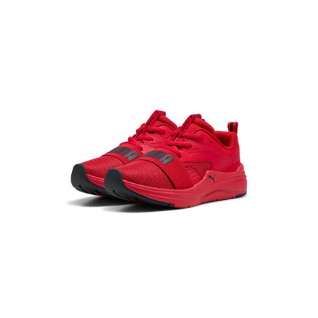 Baskets PUMA SOFTRIDE Wired 2 JR pour Enfants - Rouge et Noir, Taille 37 EU