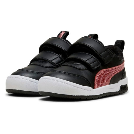 Sneakers PUMA Bébé Fille Multiflex 2 Glitz - Noir et Or Rose