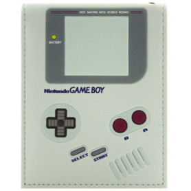 Portefeuille Bi-Fold Game Boy Original en Gris - Idéal pour Cartes et ID