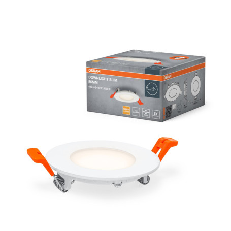 Spot LED Encastré OSRAM Slim 85mm 4,5W 3000K Blanc Chaud