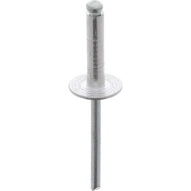 Rivets Aluminium Tête Large Restagraf - Boîte de 250 - 4,8 mm x 20 mm