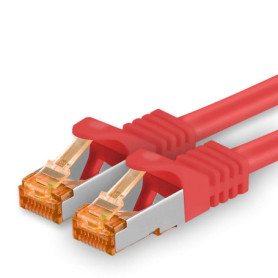 Câble Réseau Catégorie 7 1,5m RJ45 - 10 GB/s SFTP - Rouge