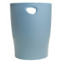Corbeilles à Papier Exacompta Autentik - Lot de 8 - 15 Litres - Bleu Gris