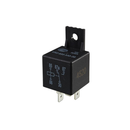 Relais électrique HELLA 12V 5 pôles avec support - Modèle 4RD 933 332-391