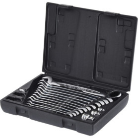 Coffret clé mixte à cliquet réversible KS TOOLS 16 pièces 8-19 mm