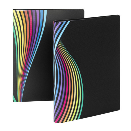Porte-vues A4 160 vues RAINBOW CLASS - Viquel Noir