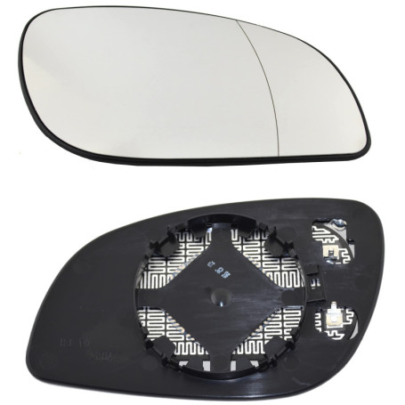 Glace de Rétroviseur Chauffant Droit pour Opel Vectra et Signum
