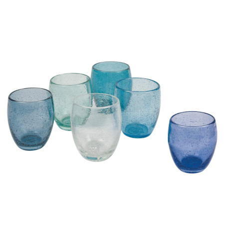 Lot de 6 verres à eau Acapulco Marea en verre soufflé - 300 ml