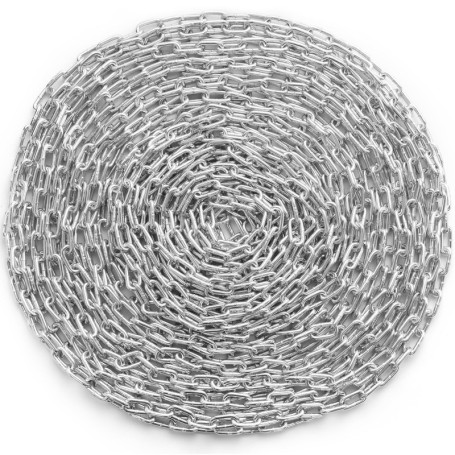 Chaîne en Acier Galvanisé VEVOR 6 mm x 30,5 m - Capacité 698 kg