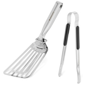 Spatule Pince en Inox Navaris pour Barbecue et Cuisine