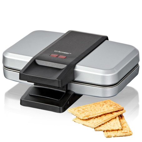 Gaufrier Cloer 6119 pour Biscuits Spéculoos - 4 Pièces, 600 W, Compact et Pratique