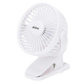 Ventilateur Portable AKTIVE 2 en 1 avec Pince - Rotation 360° et 3 Vitesses