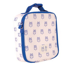 Sac Isotherme MILAN avec 3 Boîtes à Lunch - Beige et Bleu