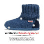 Chaussons en Laine Giesswein Kramsach Kids Capri Bleu pour Enfants