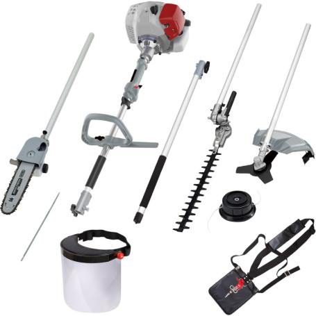 IKRA Multitool IBKH 33-1 : Outil de Jardin 4en1 avec Protection et Lime