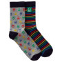 Chaussettes Multicolores pour Enfants - 2 Paires en Coton