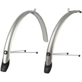 Garde-Boue Argent pour Vélos de Trekking - Polisport Towny 2 pièces
