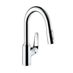 Mitigeur de cuisine Hansgrohe Focus M42 avec douchette extractible 2 jets - Chromé