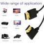 Câble HDMI Mâle vers Mâle 15 cm à Angle Droit - Haute Vitesse 4K