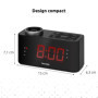 TechniSat DIGICLOCK 3 - Radio-réveil FM avec Projection et Alarme