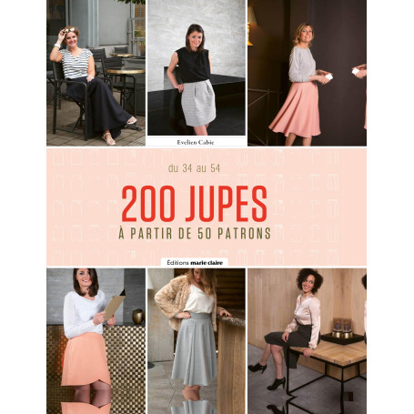 200 jupes: à partir de 50 patrons du 34 au 54