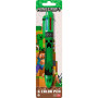 Minecraft Stylos à bille multicolores 6 en 1 rétractables avec corps arc-en-ciel - Stylo fantaisie pour enfants, fournitures sco