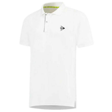 Polo Club DUNLOP pour Homme - Maillot de Tennis Blanc