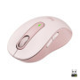 Logitech Signature M650 Souris Sans Fil Rose - Confort et Silencieuse pour Petites Mains