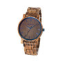 Montre en Bois Brun Automatique Holzkern pour Homme et Femme