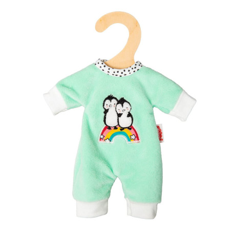 Grenouillère Pingouin à Pois pour Poupées - Velours Doux 20-25 cm