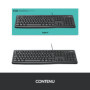 Clavier Logitech K120 Silencieux et Étanche - QWERTZ Allemand