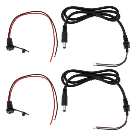 eMagTech Lot de 2 Câbles de Charge 2,1 mm pour Batteries Électriques