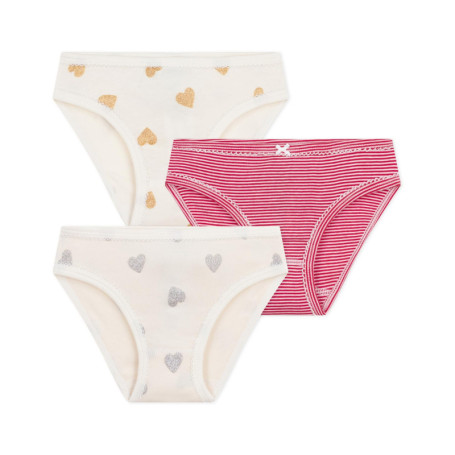 Lot de 3 Culottes Filles Multicolores - Petit Bateau