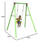 Balançoire en métal pour enfants - Charge max 50 kg
