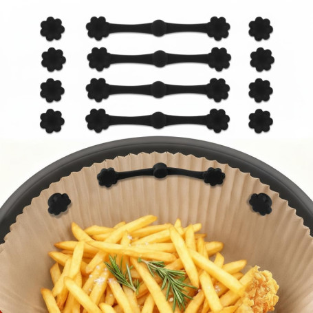 Cozary Clips Magnétiques en Silicone pour Friteuse à Air - 12 Pièces