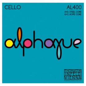 Cordes de Violoncelle Thomastik Infeld AL400 - Jeu Complet 4/4, Tension Moyenne